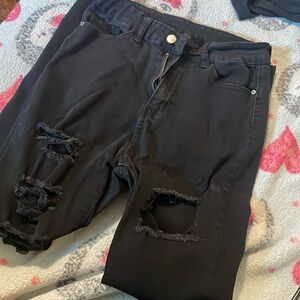 Black skinny jeans